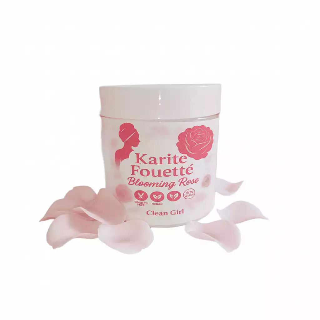 Chantilly de karité rose naturelle — Blooming Rose Girl in the City