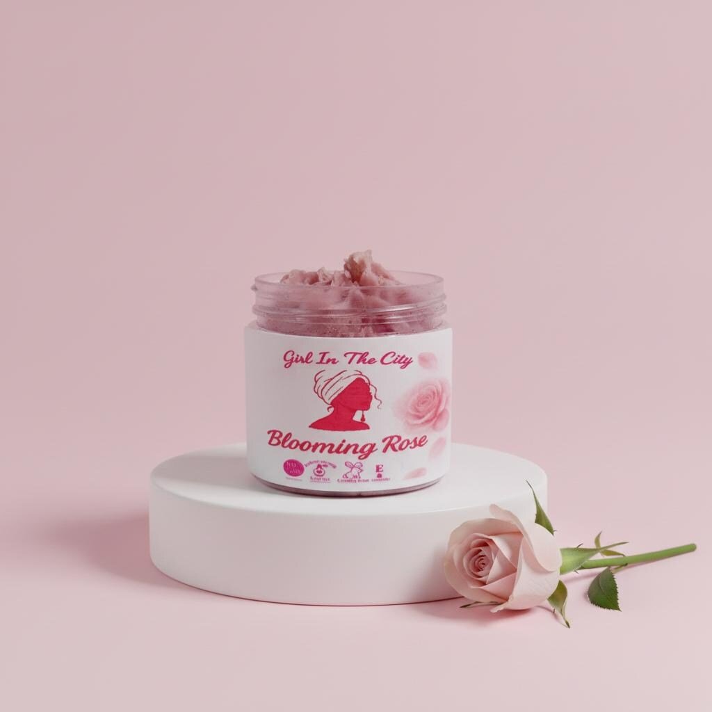 Chantilly de karité rose naturelle — Blooming Rose Girl in the City