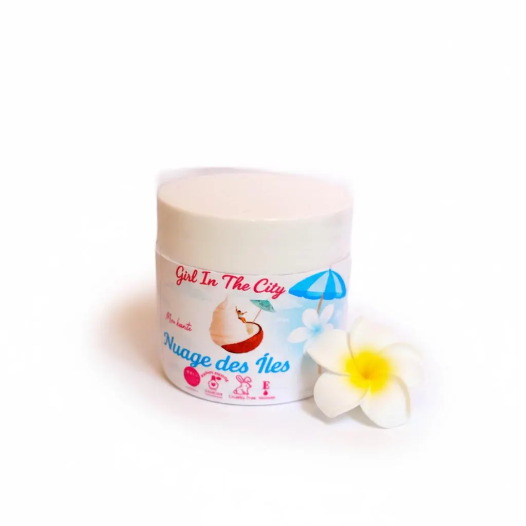 Nuage des Îles — chantilly de karité fleurs tropicales