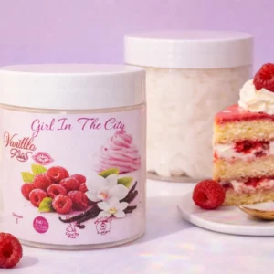 beurre corporel fouetté vanille framboise