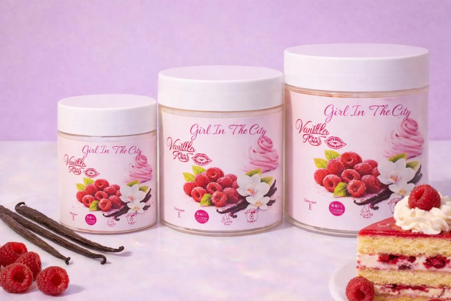 texture onctueuse beurre corporel fouetté vanille framboise — chantilly de karité artisanale