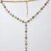 Collier princesse y blanc bleu 1