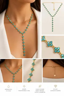 Collier Blue Lagoon Y – Image 1