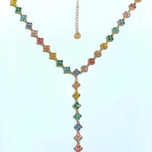 Collier princesse Y multicolore
