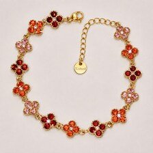 bracelet princesse rouge orange miel
