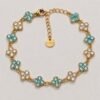 bracelet turquoise turquoise blanc