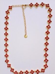 Collier princesse rouge