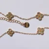 collier trèfles dorés 3