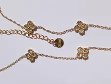 collier trèfles dorés 3