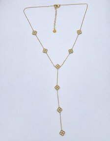 Collier princesse trèfles dorés