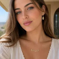 Collier prénom Fatiha - Acier inoxydable 316L