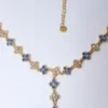 Y-Kette in Blau und Weiß - Thumbnail Image 4