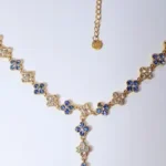 Y-Kette in Blau und Weiß – Bild 4