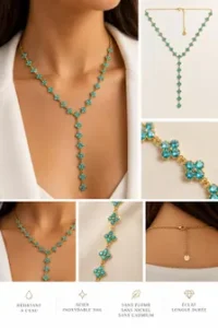 Halskette „Blue Lagoon Y“